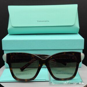 Tiffany & Co TF 4216 8015/3B Havana Brown Sunglasses Gradient 54 18 135 READ